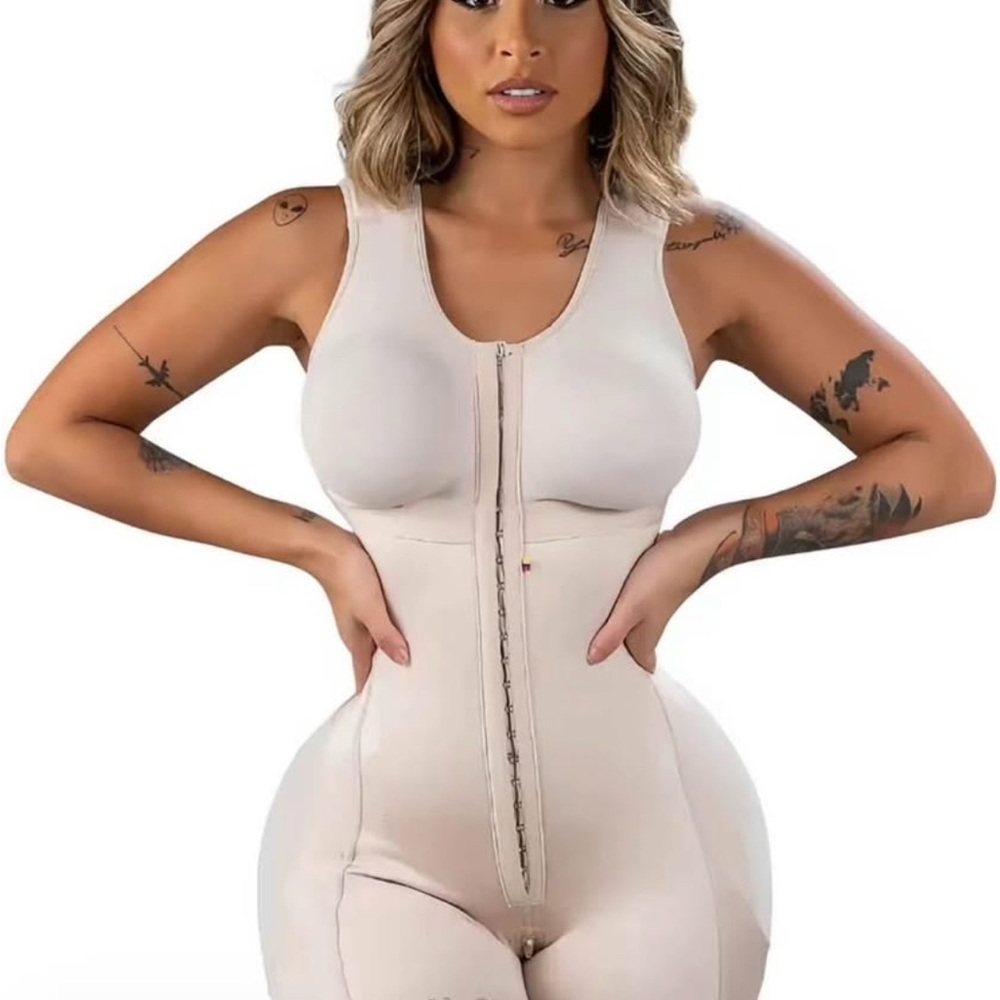 Seamless Beige Shapewear Bodysuit